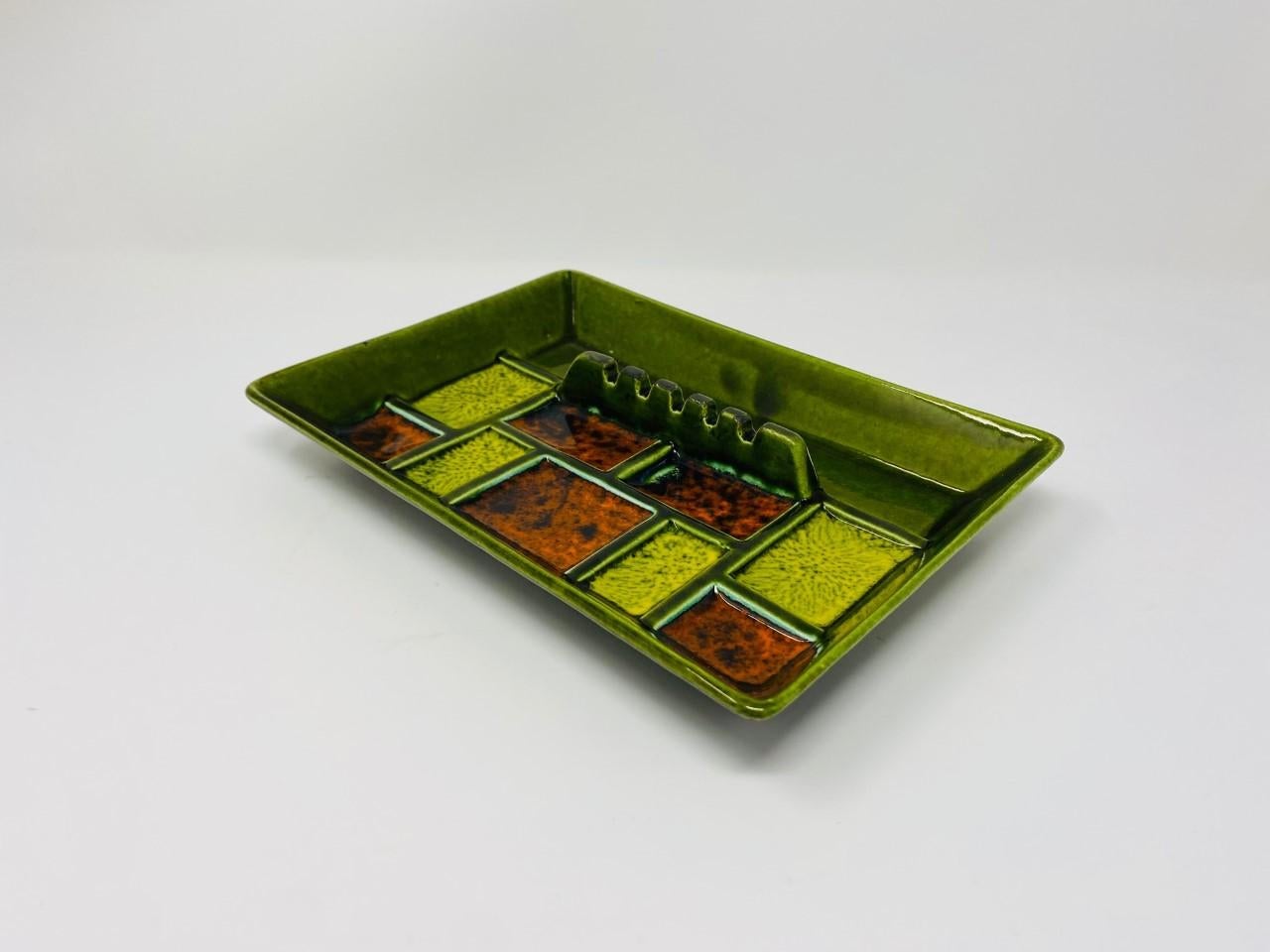 Vintage Mid-Century Glazed Ashtray Catchall, 1960s For Sale 2