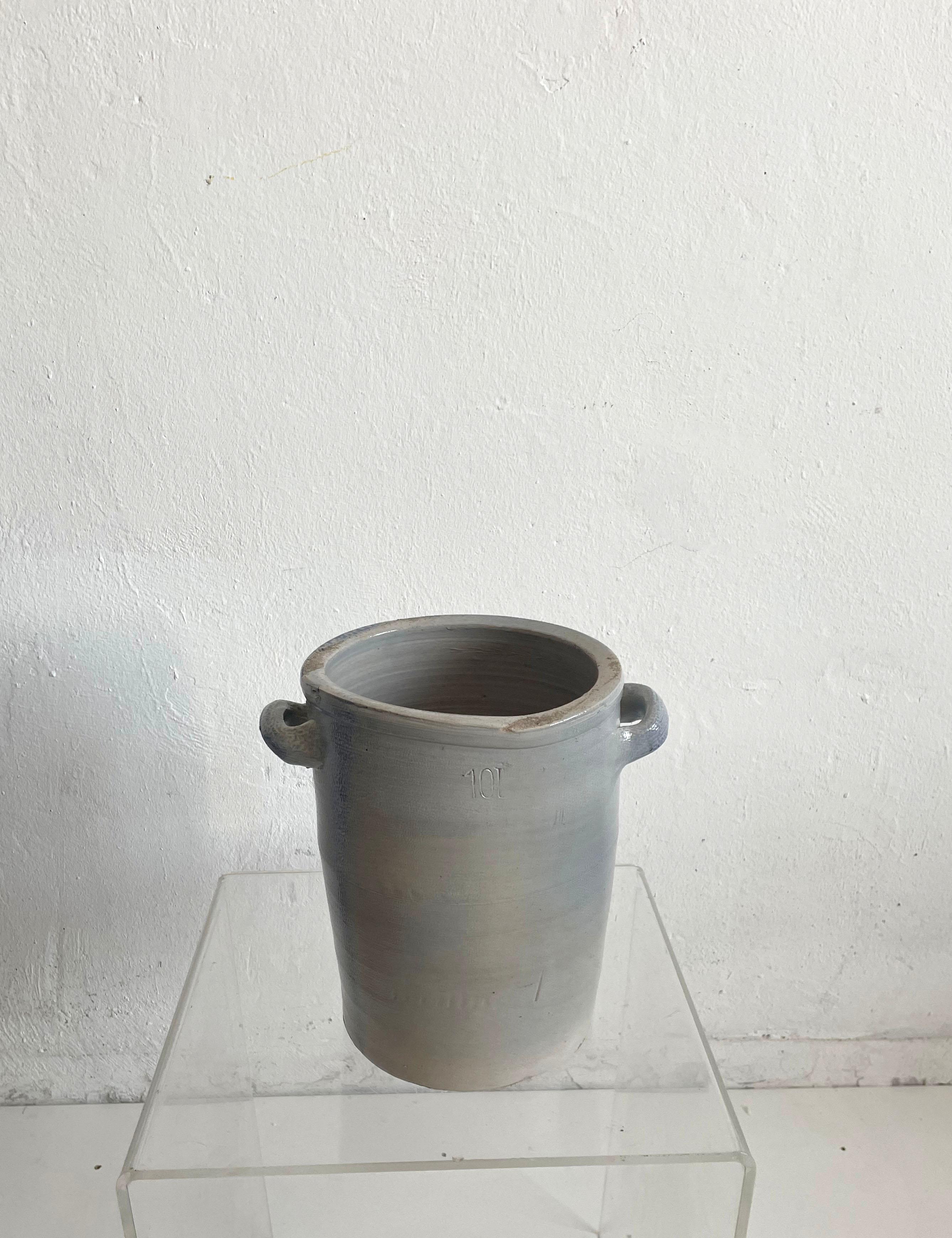 Pot, jarre, pichet, vase et récipient en grès émaillé vintage du milieu du siècle, Wabi Sabi  en vente 1