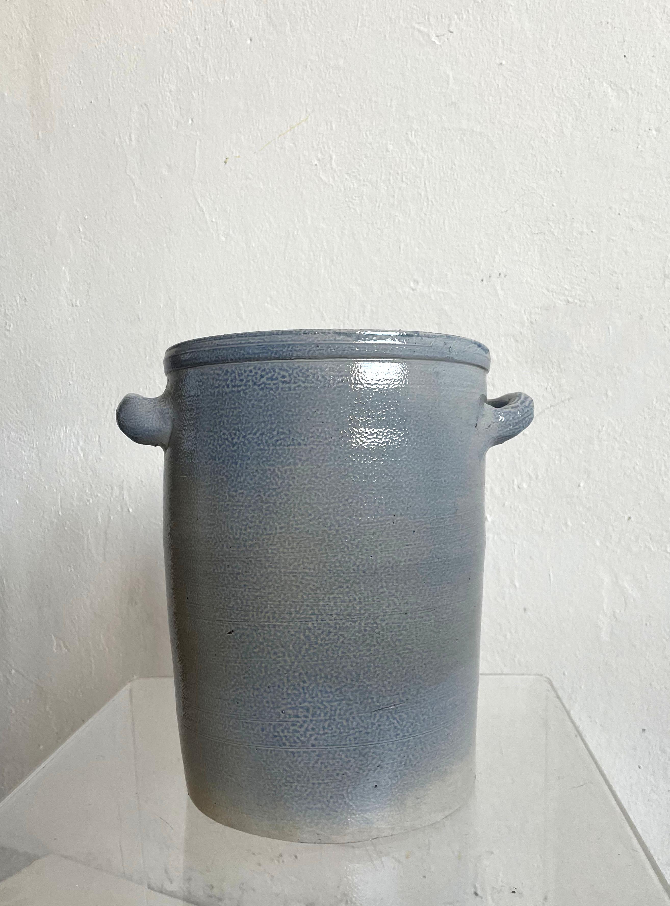 Vintage Mid-Century Glazed Stoneware Pottery, Jar/ Jug/ Vase/ Vessel, Wabi Sabi  For Sale 9