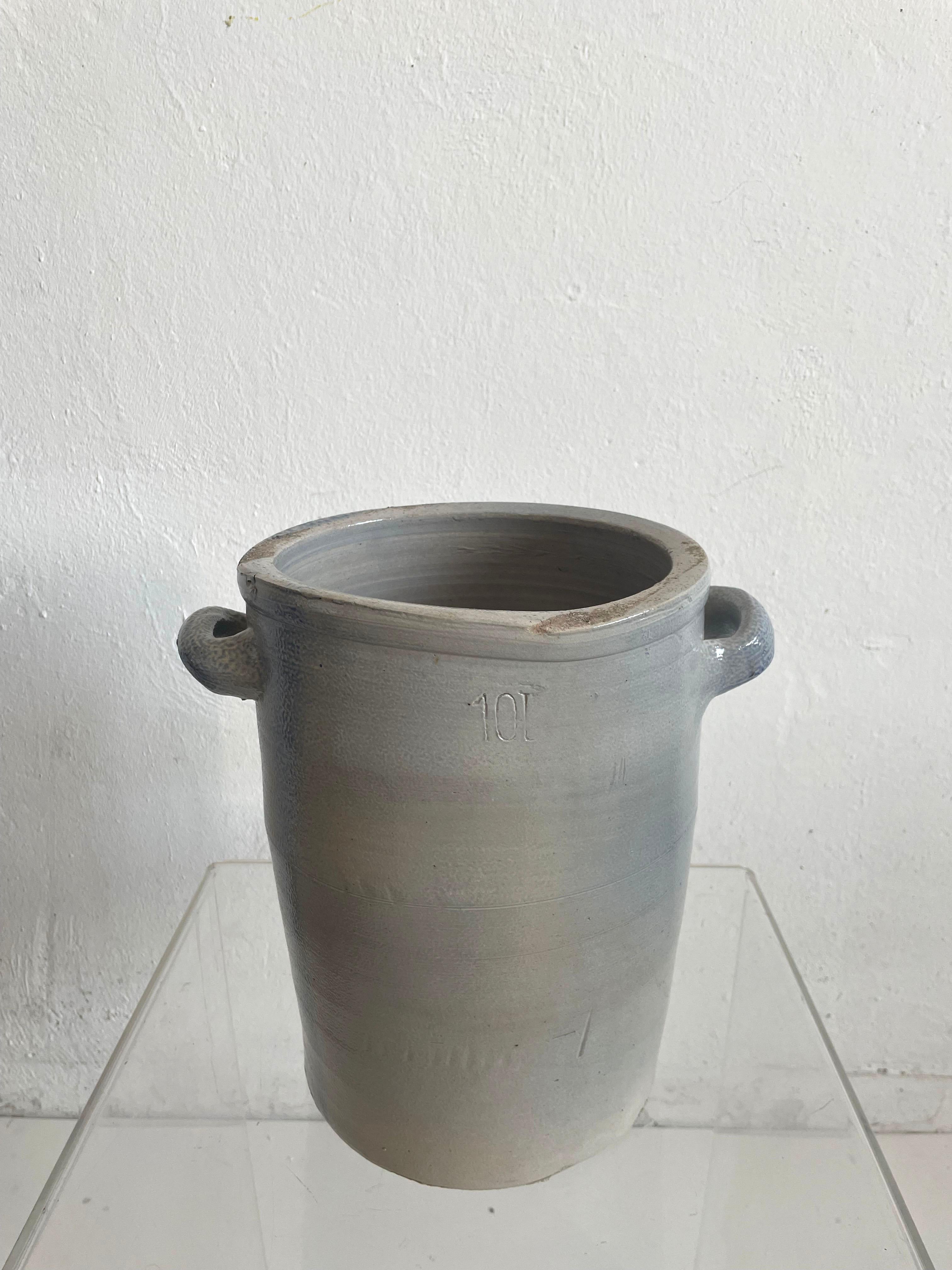 Mid-Century Modern Vintage Mid-Century Glazed Stoneware Pottery, Jar/ Jug/ Vase/ Vessel, Wabi Sabi  For Sale