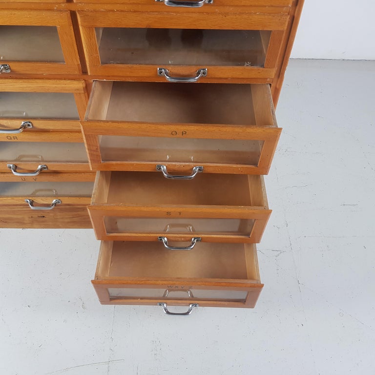 Vintage Midcentury Haberdashery Chest of Drawers For Sale 4