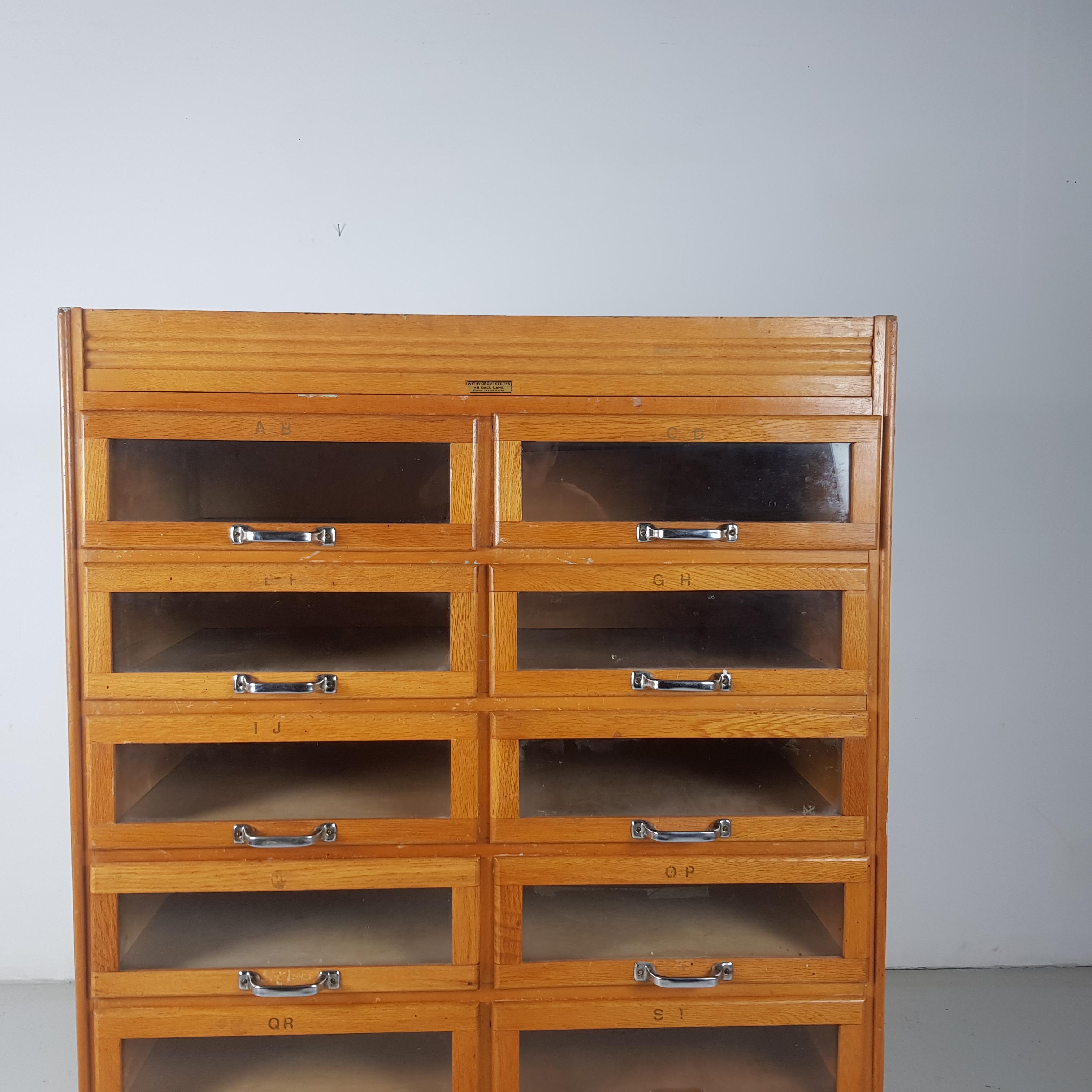 20th Century Vintage Midcentury Haberdashery Chest of Drawers For Sale