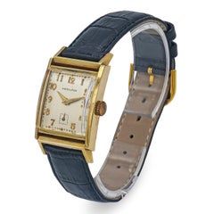 Vintage Mid Century Hamilton 14k Yellow Gold Hand Wind Watch