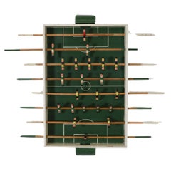 Used Mid-Century Hand Painted Foosball Table w/ 8 Rows of Rods & 22 Players