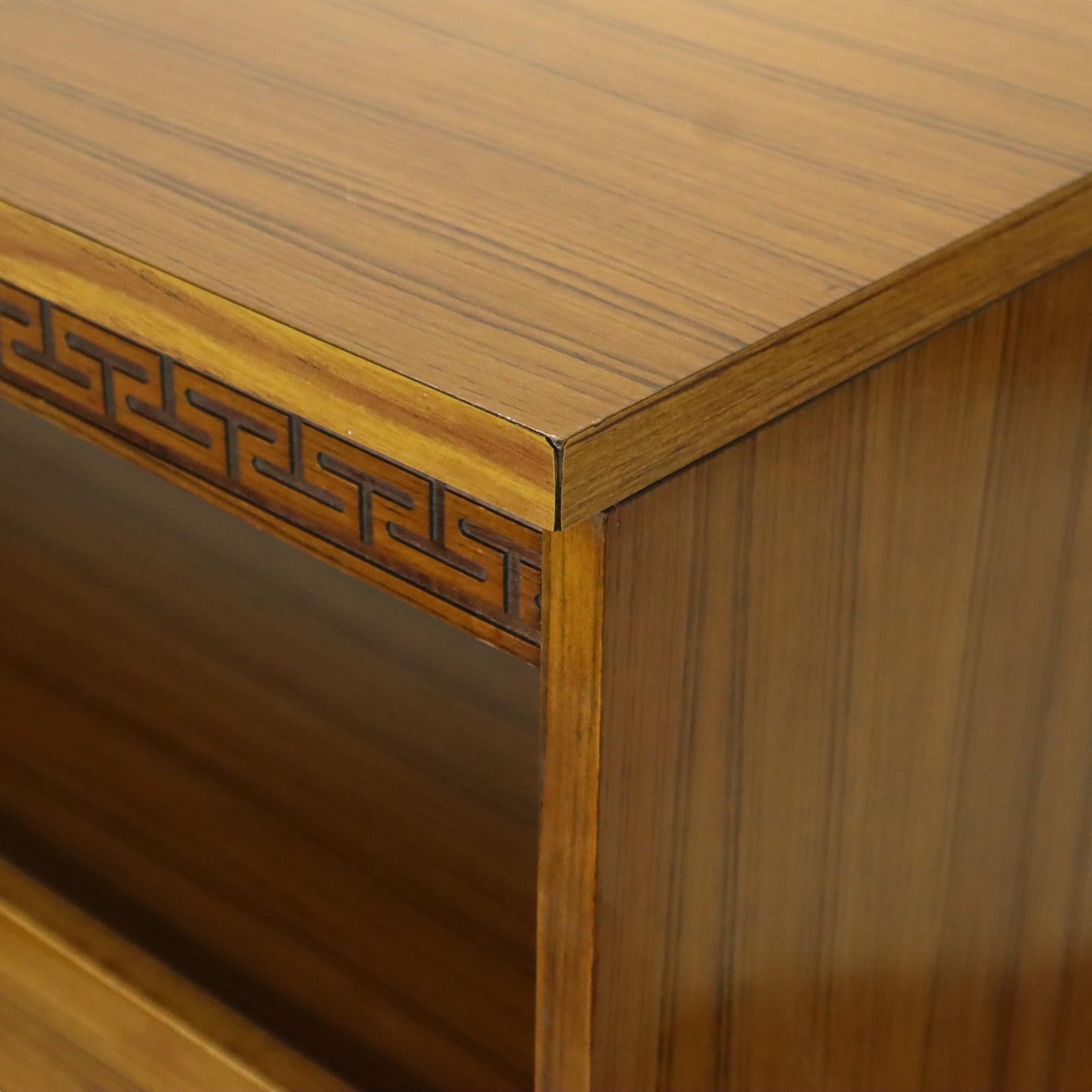 Vintage Mid Century Highboard Cabinet Drawer and Doors Teak Veneer 200cm For Sale 6