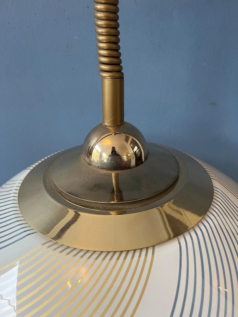 Vintage Mid Century Hollywood Regency Pendant Lamp, 1970s For Sale 3