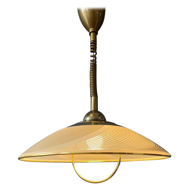 Vintage Mid Century Hollywood Regency Pendant Lamp, 1970s
