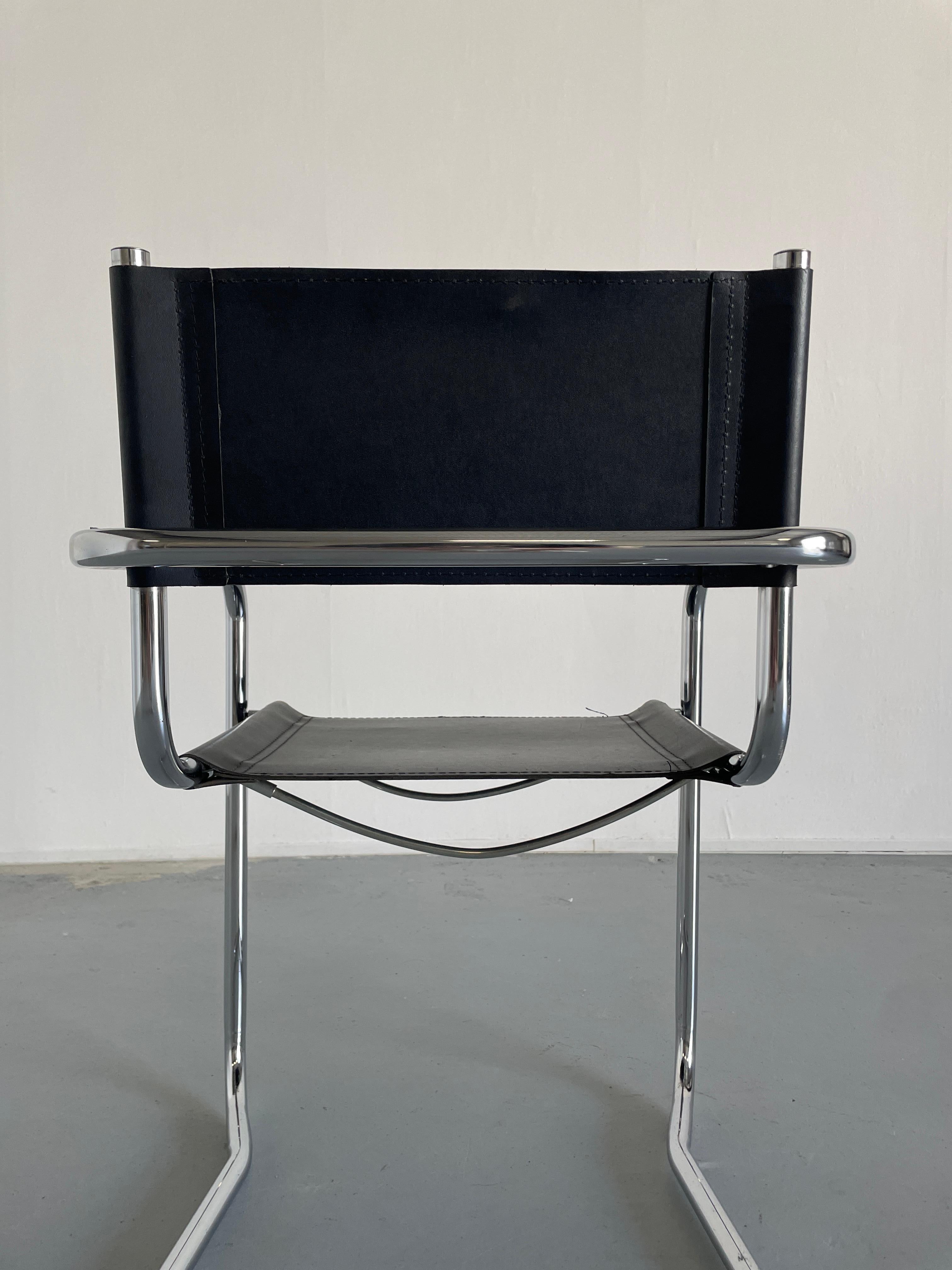 Vintage Mid Century Iconic Mart Stam S34 Cantilever Armchair, 1980s Italy For Sale 2