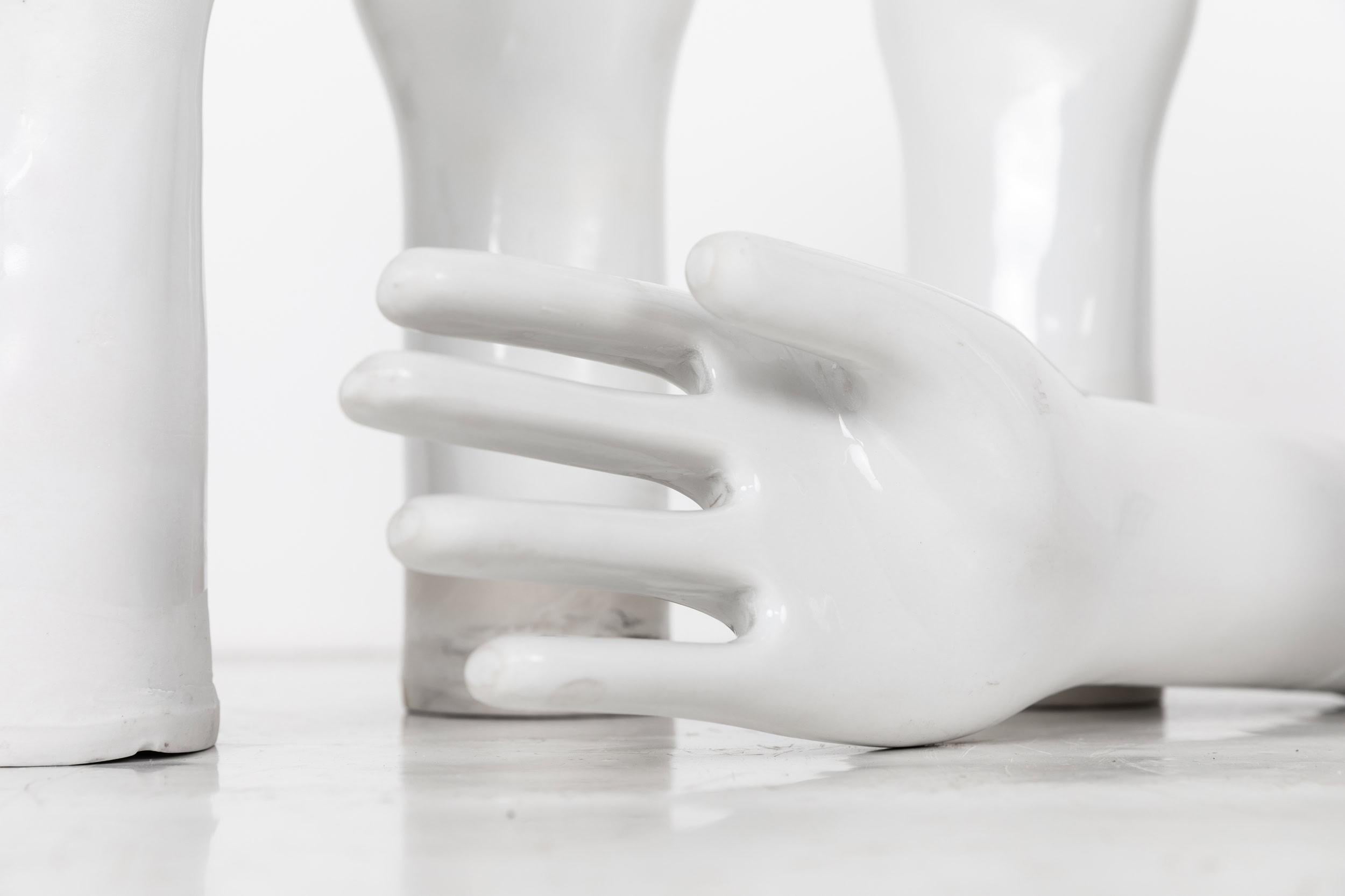 Vintage Mid-Century Industrial Ceramic Glove Mould Statue. c.1960 For Sale 2