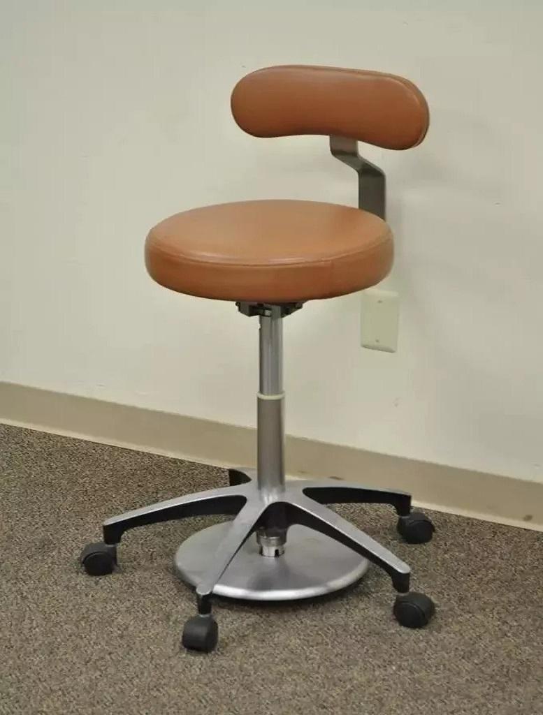 Vintage Mid Century Industrial Modern Adjustable Dental Dentist Chair Stool Seat 3