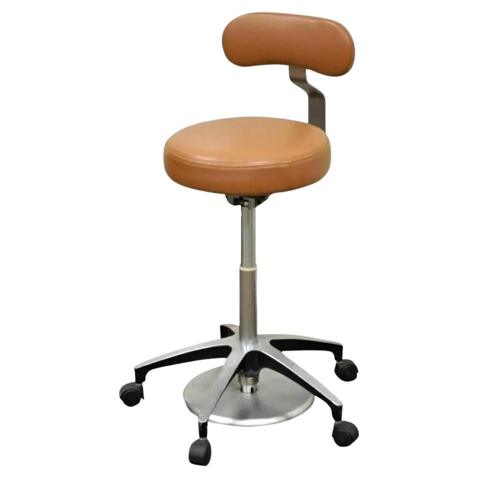 Vintage Mid Century Industrial Modern Adjustable Dental Dentist Chair Stool Seat