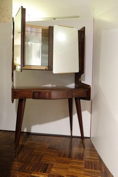 Vintage Midcentury Italian Bar Cabinet in the Style of Ico Parisi, 1950s