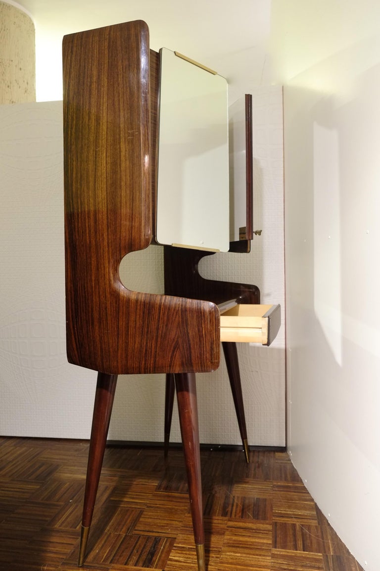 Vintage Midcentury Italian Bar Cabinet in the Style of Ico ...