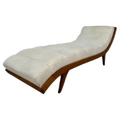 Vintage Mid Century Italian Chaise Lounge 1960s