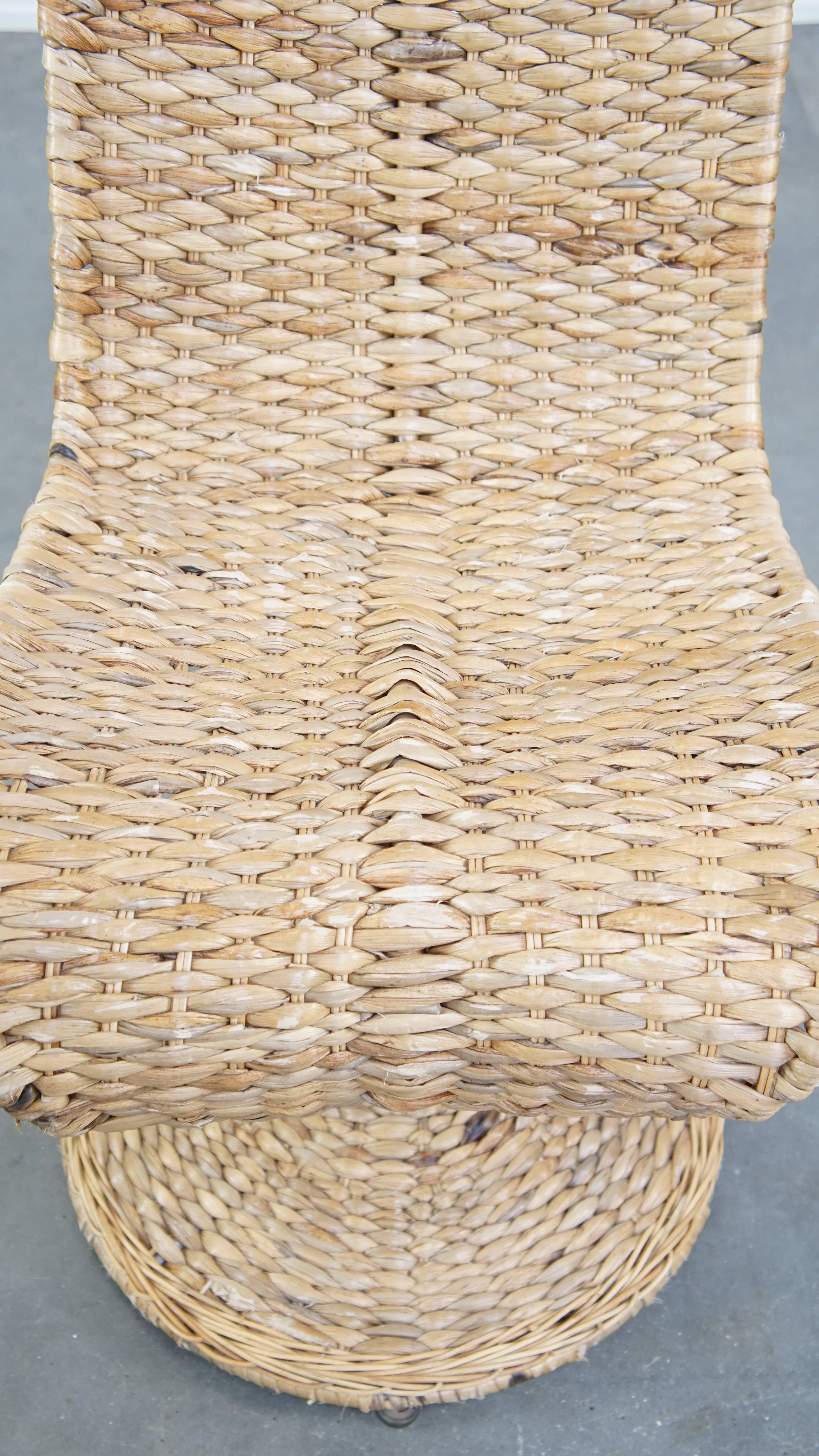 Sillón Banana Leaf S-Chair vintage de diseño italiano de mediados de siglo de Marzio Cecchi siglo XX en venta