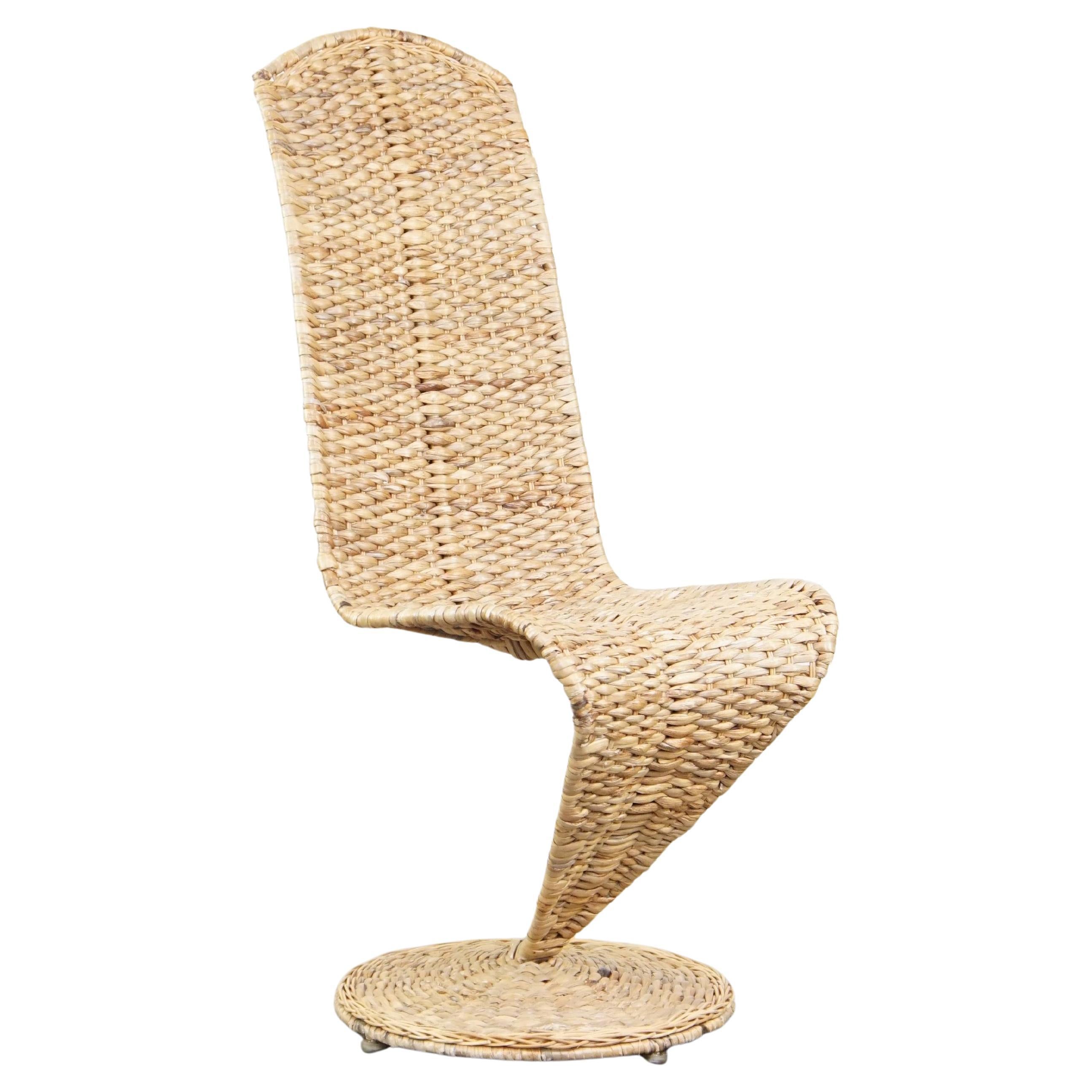 Sillón Banana Leaf S-Chair vintage de diseño italiano de mediados de siglo de Marzio Cecchi