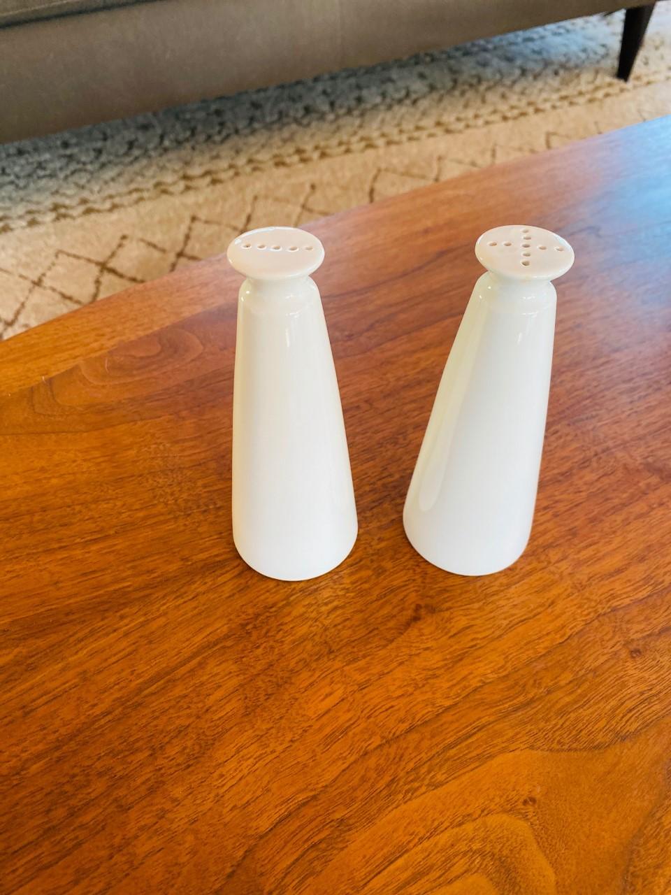 Hand-Crafted Vintage Midcentury Japan Porcelain Salt and Pepper Shakers