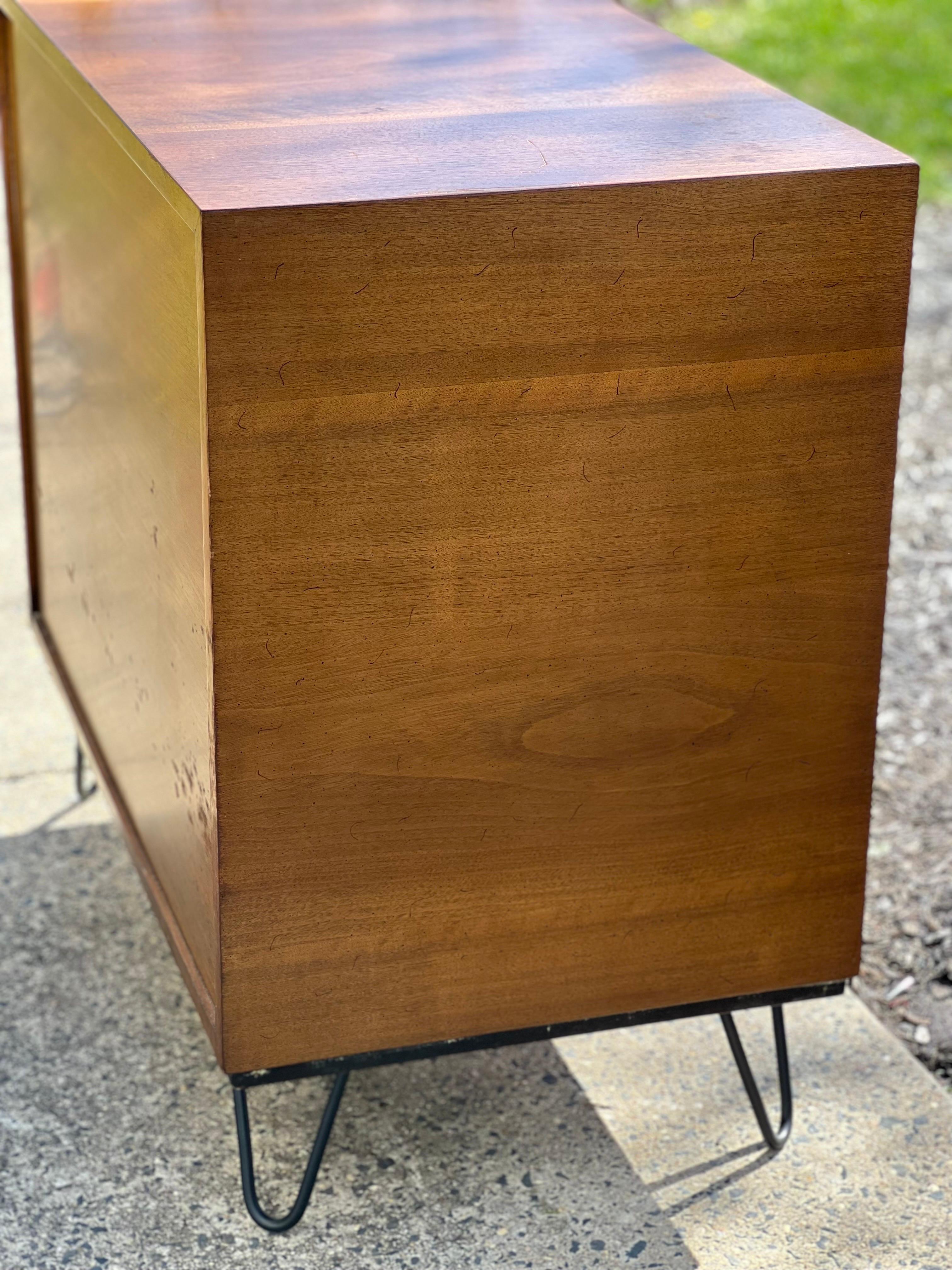 Mid-20th Century Vintage Mid Century John Stuart Server with Hairpin Legs