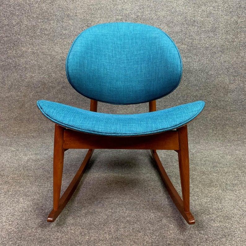 Walnut Vintage Midcentury Kodawood Rocking Chair Attributed to Seymour J. Wiener For Sale