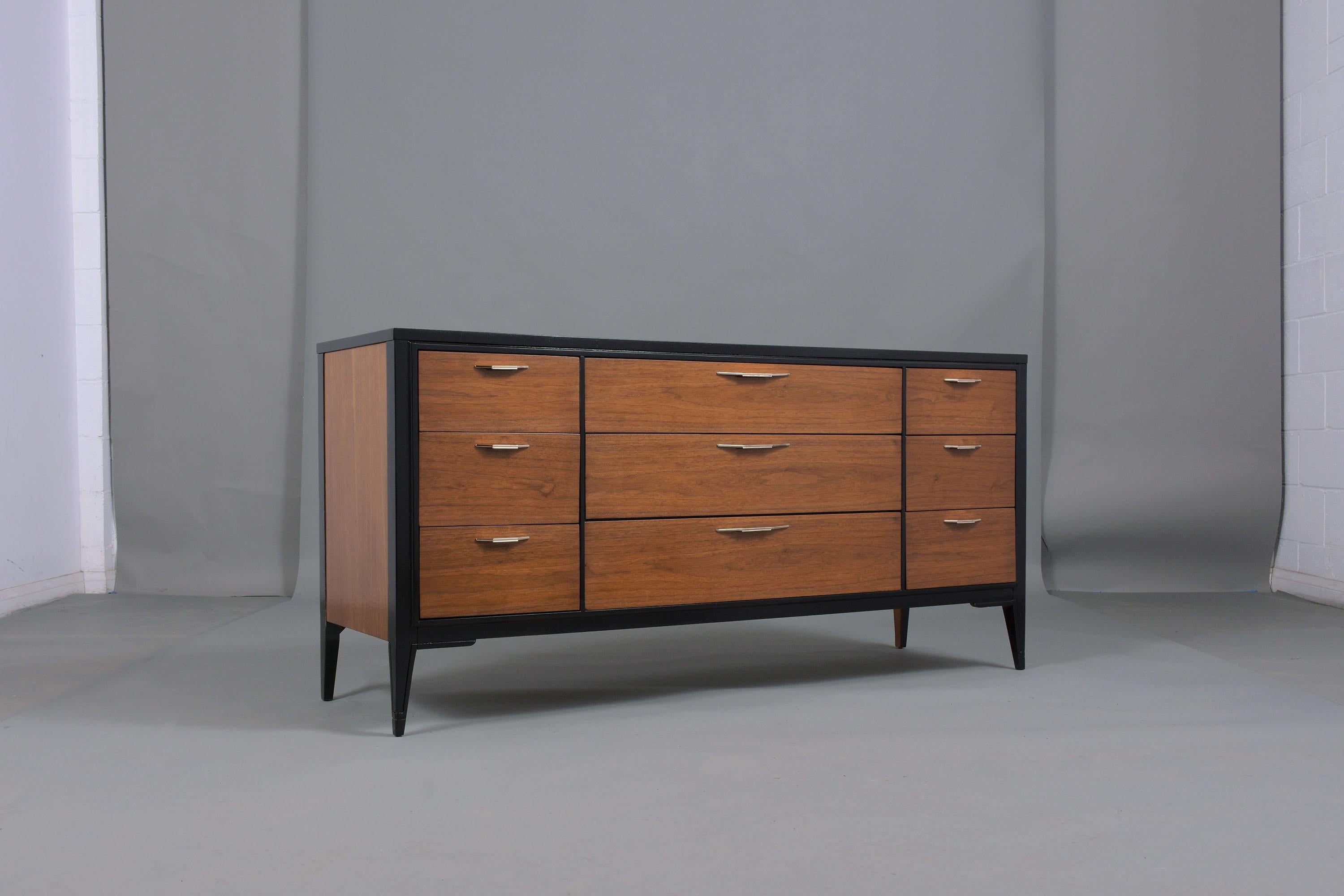 Vintage Mid-Century Modern Lacquered Dresser 1