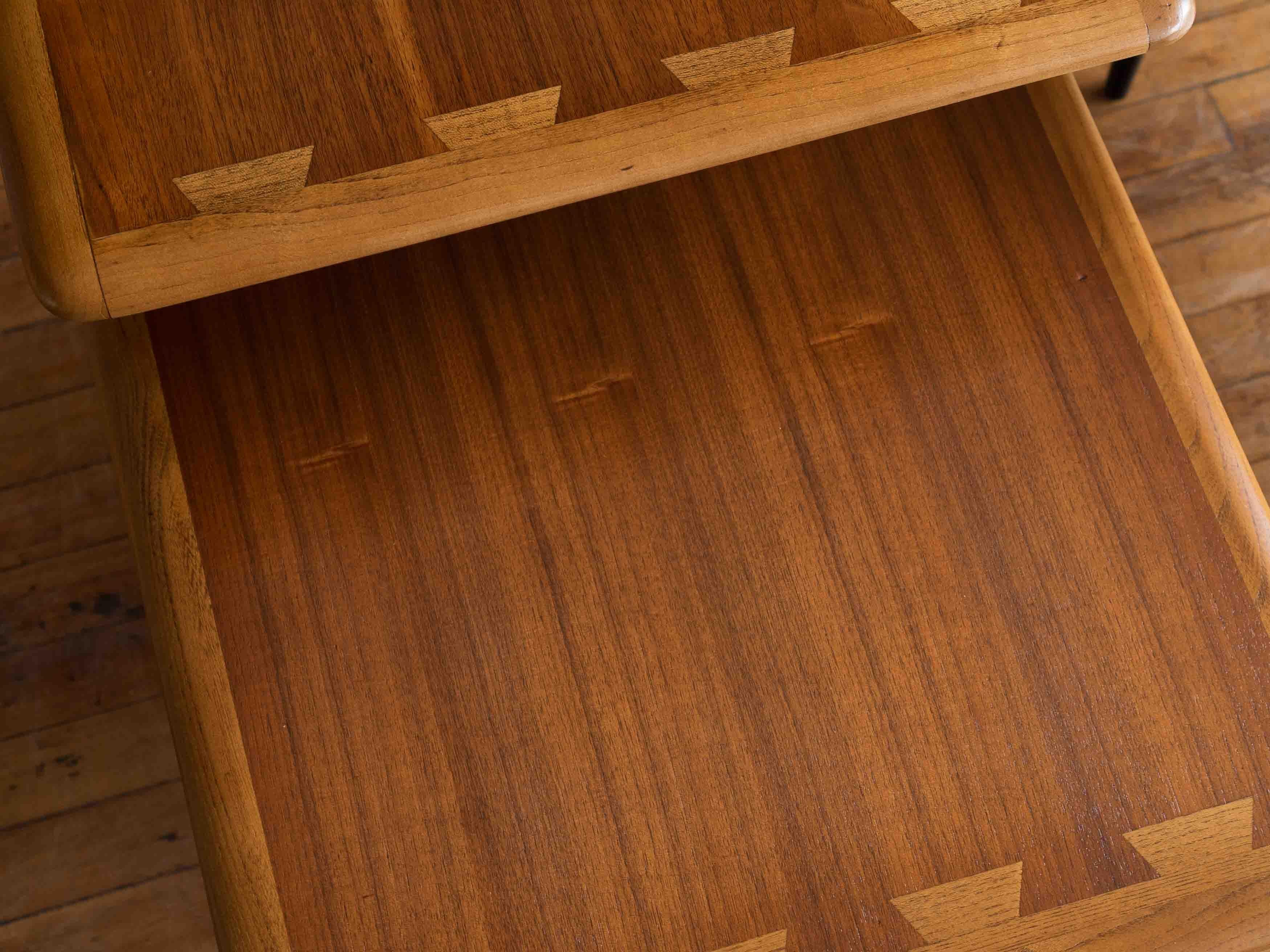 20th Century Vintage Mid Century Lane Acclaim Walnut Step Tables / End Tables