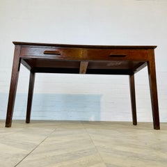 Vintage Mid-Century Large Former Headmasters Desk, 1960s