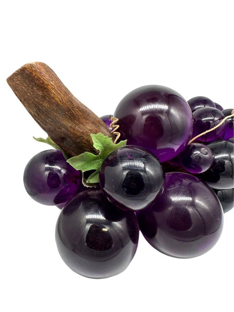 Vintage Mid-Century Large Glass Lucite Puple Grape Cluster For Sale at ...