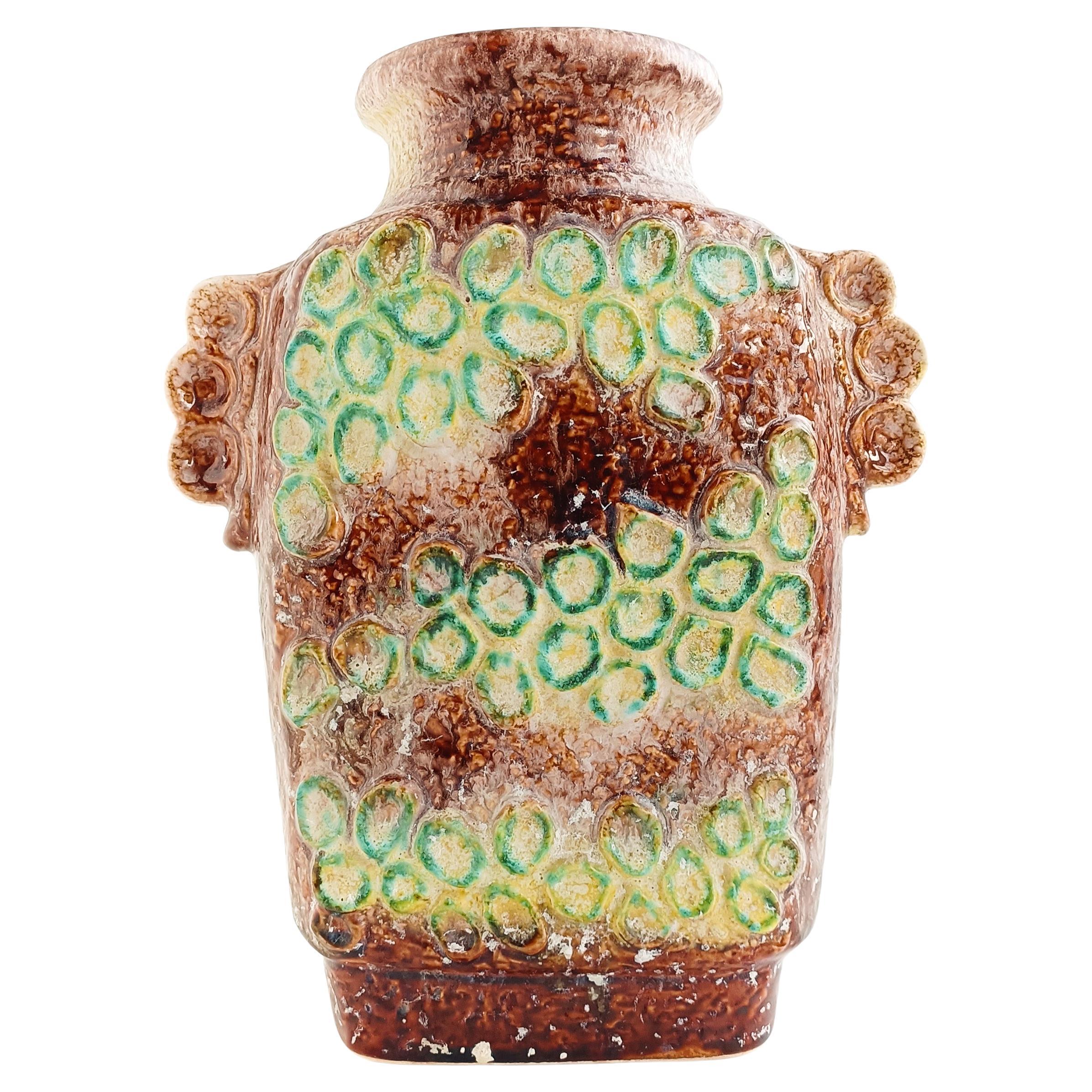 Mid-Century Modern Large West German Vintage Mid Century Dümler & Breiden Ceramic Vase 1960s For Sale