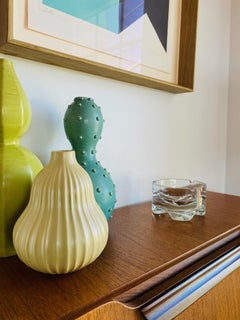 Vintage Mid-Century Lead Crystal Ashtray Bowl Made in Poland