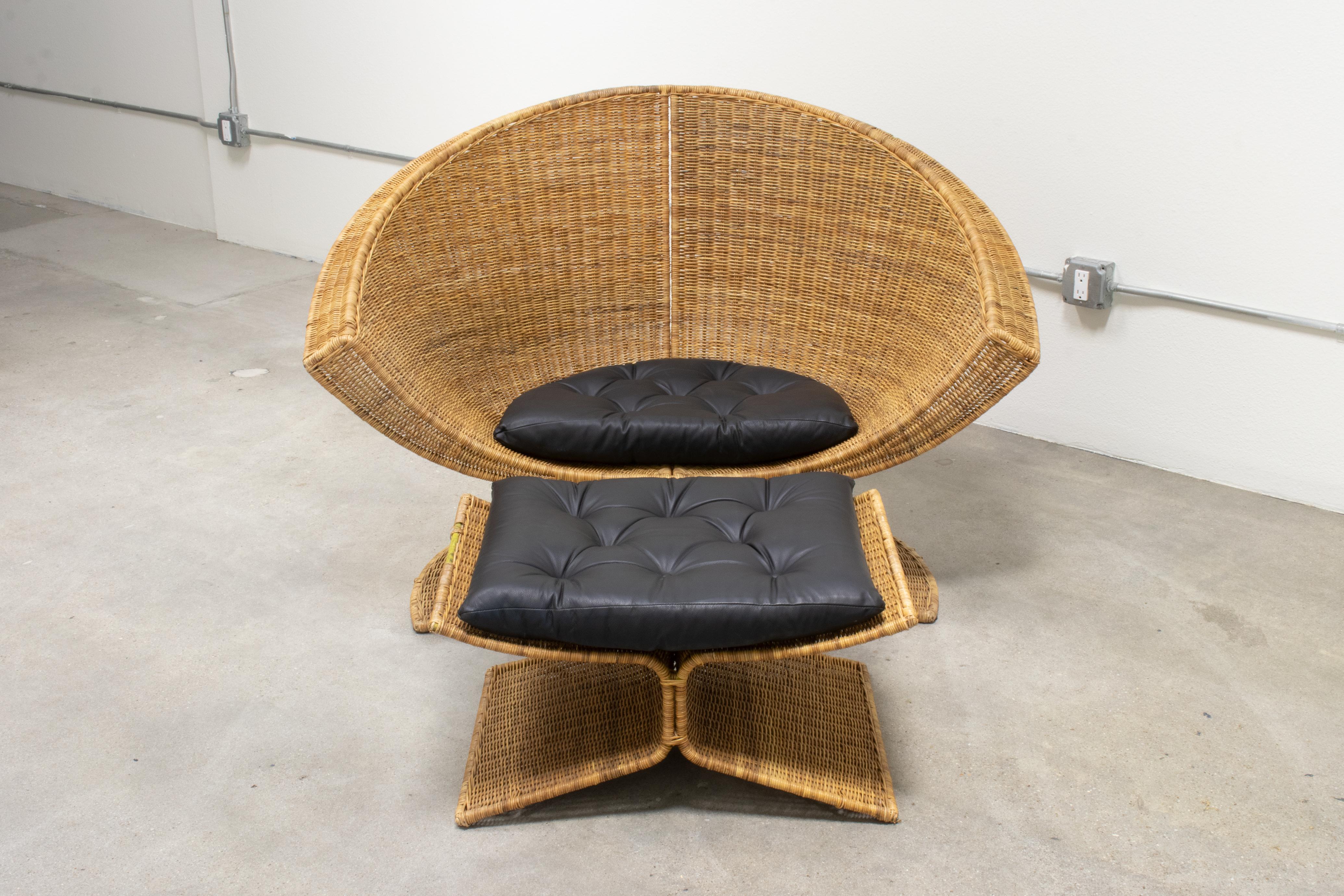 Rattan Vintage Mid Century 