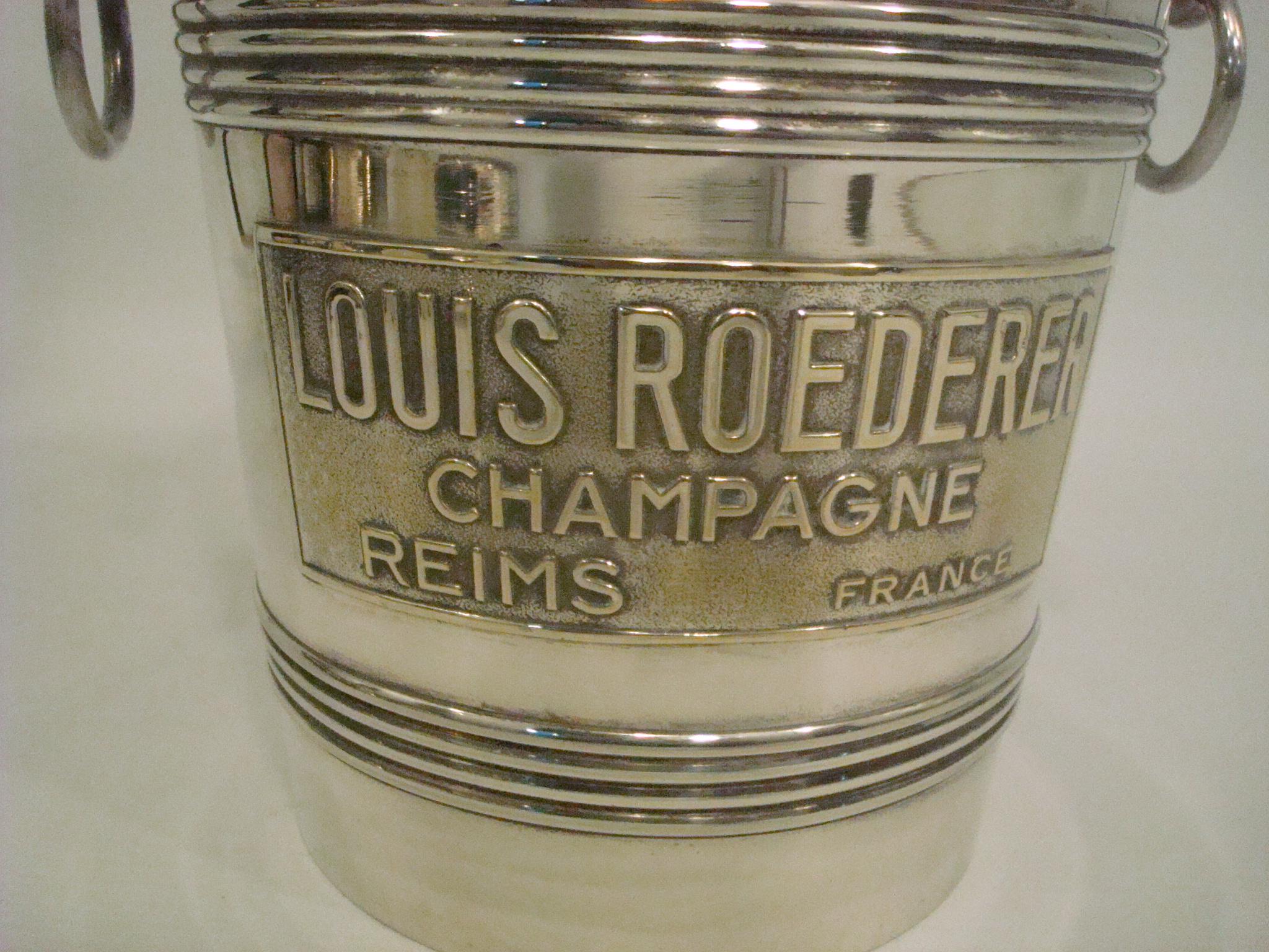 Mid-Century Modern Vintage Mid-Century Louis Roederer Champagne Cooler / Bucket, Hermès Paris