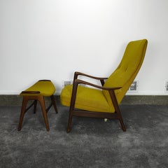 Vintage Midcentury Lounge Chair W/ Ottoman by Arnt Lande for Stokke Fabrikker