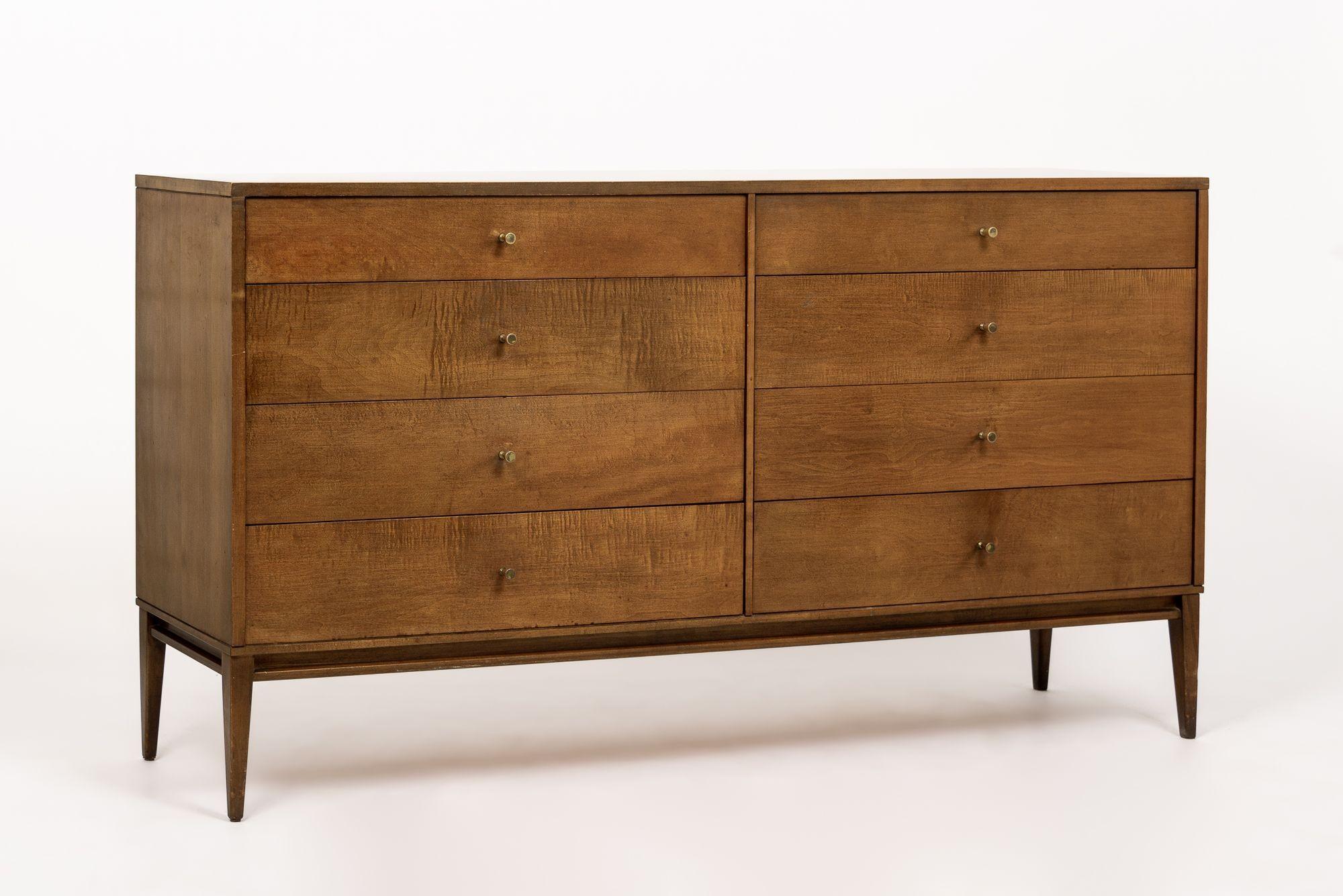 Commode Vintage Mid Century Lowboy Wood par Paul McCobb, années 1950 5