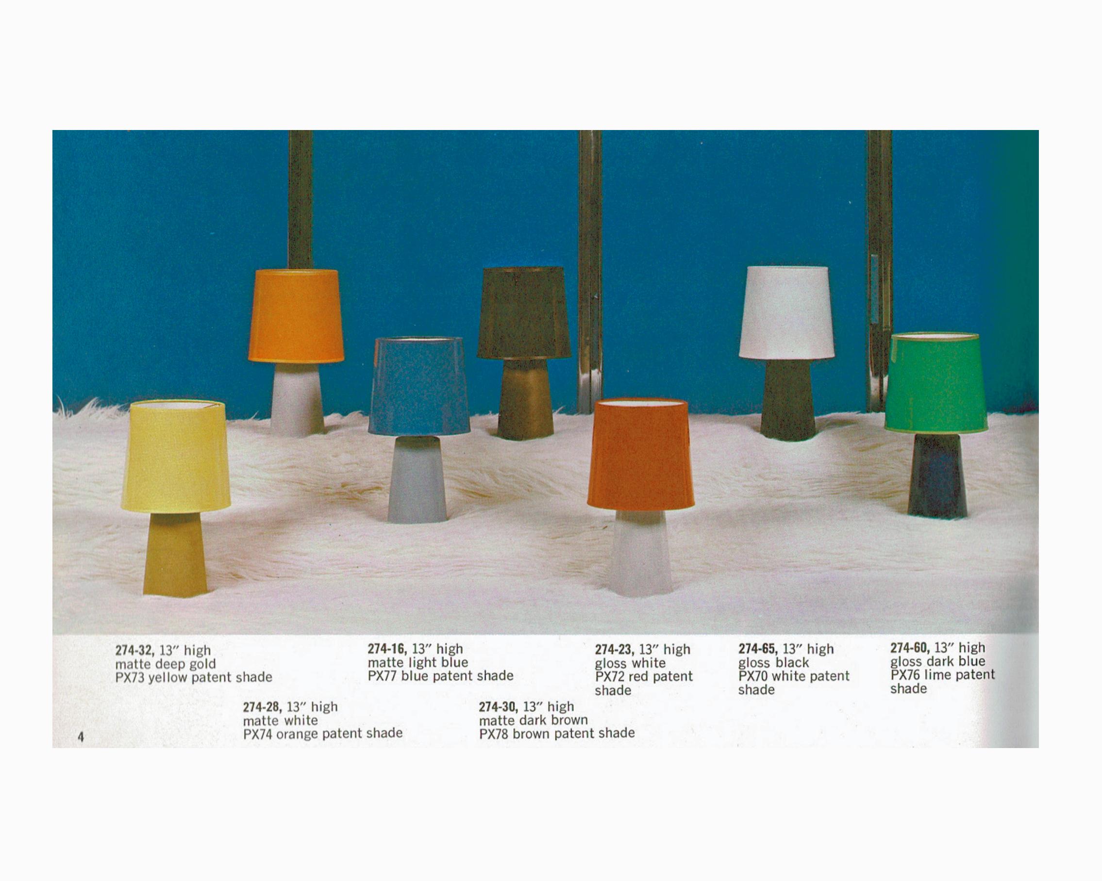 Céramique Lampe de bureau vintage mi-siècle M274 en céramique de Jane et Gordon Martz en vente
