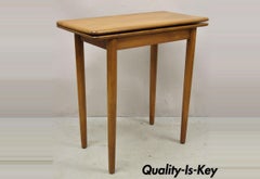 Vintage Mid-Century Maple Wood Expanding Folding Game Table