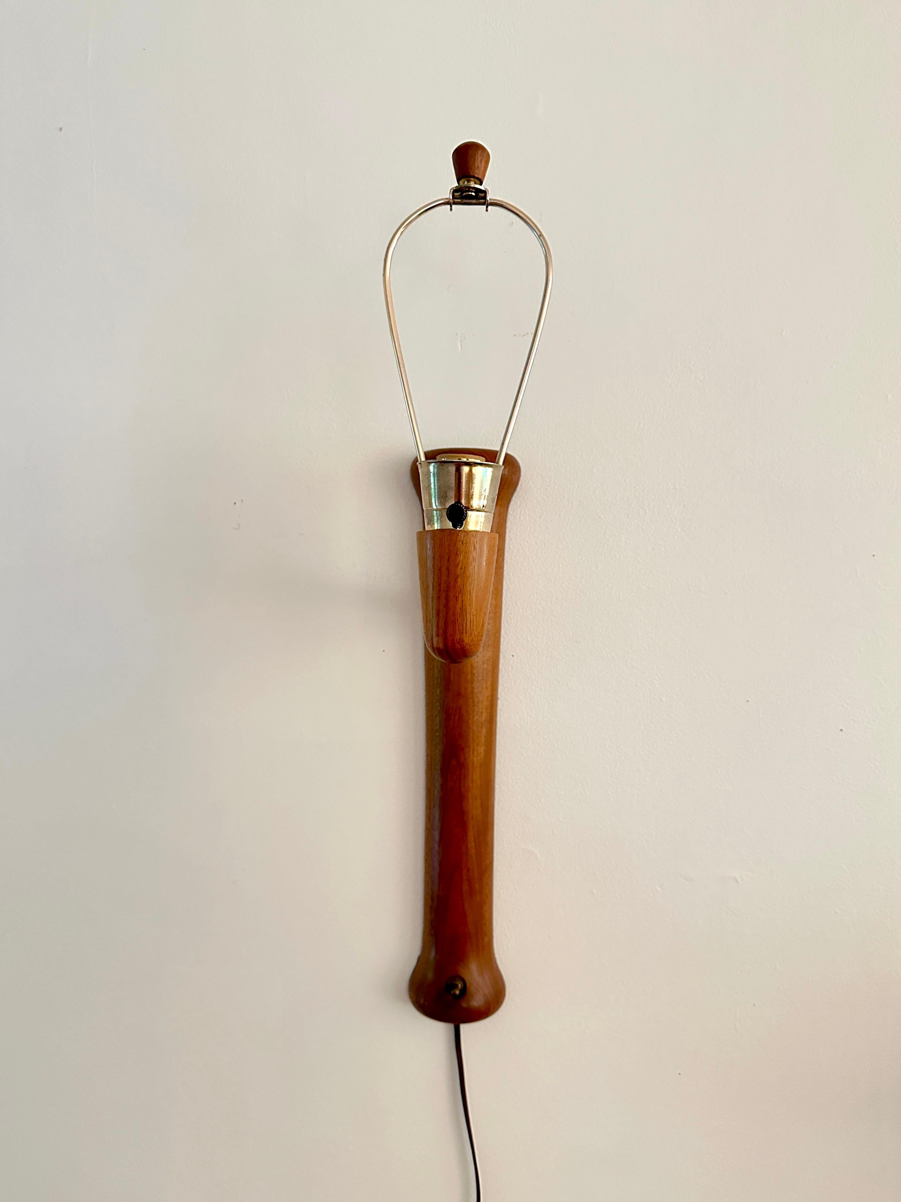 Vintage Mid Century Marshall Studios, Inc. Teak Wall Sconce 3