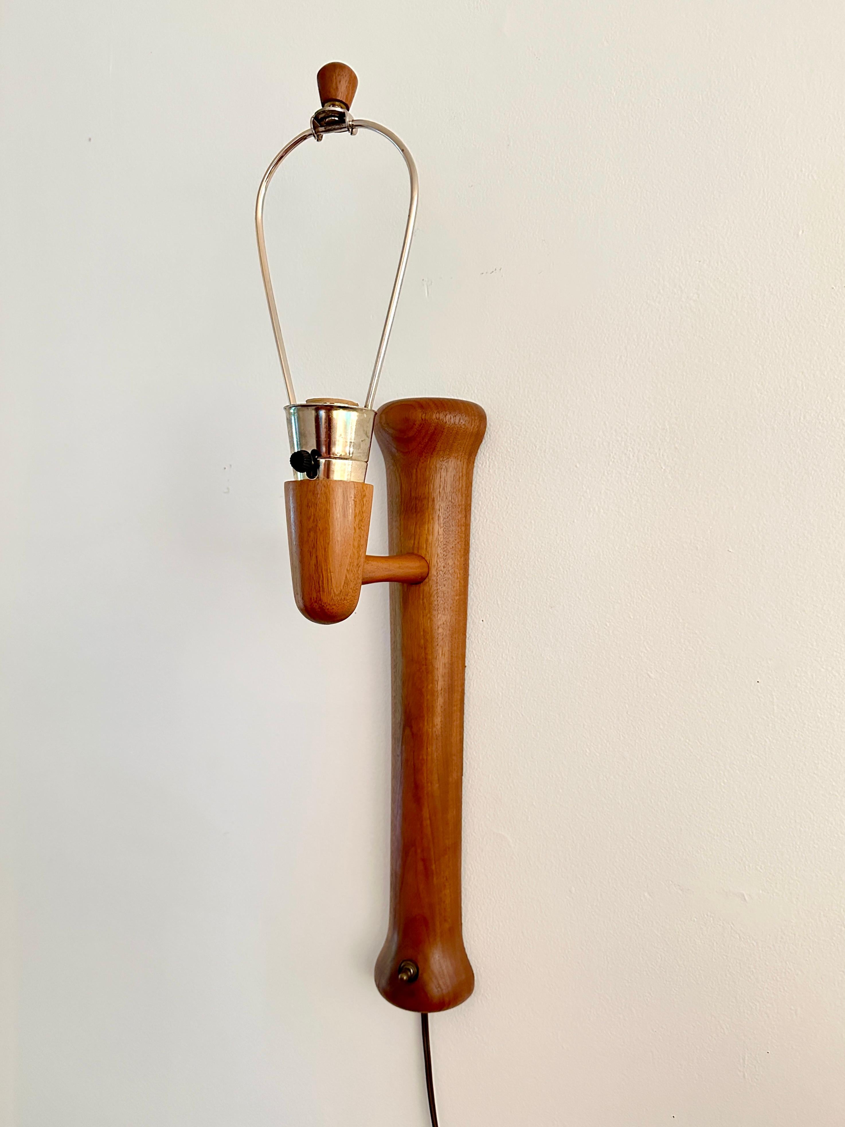 Vintage Mid Century Marshall Studios, Inc. Teak Wall Sconce 2