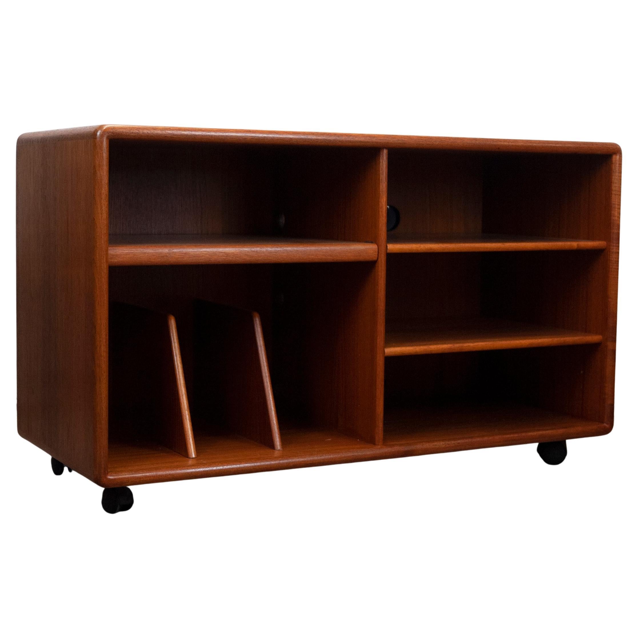 MidCentury Modern Wall Unit by Dyrlund in Teak with Sliding Glass Door