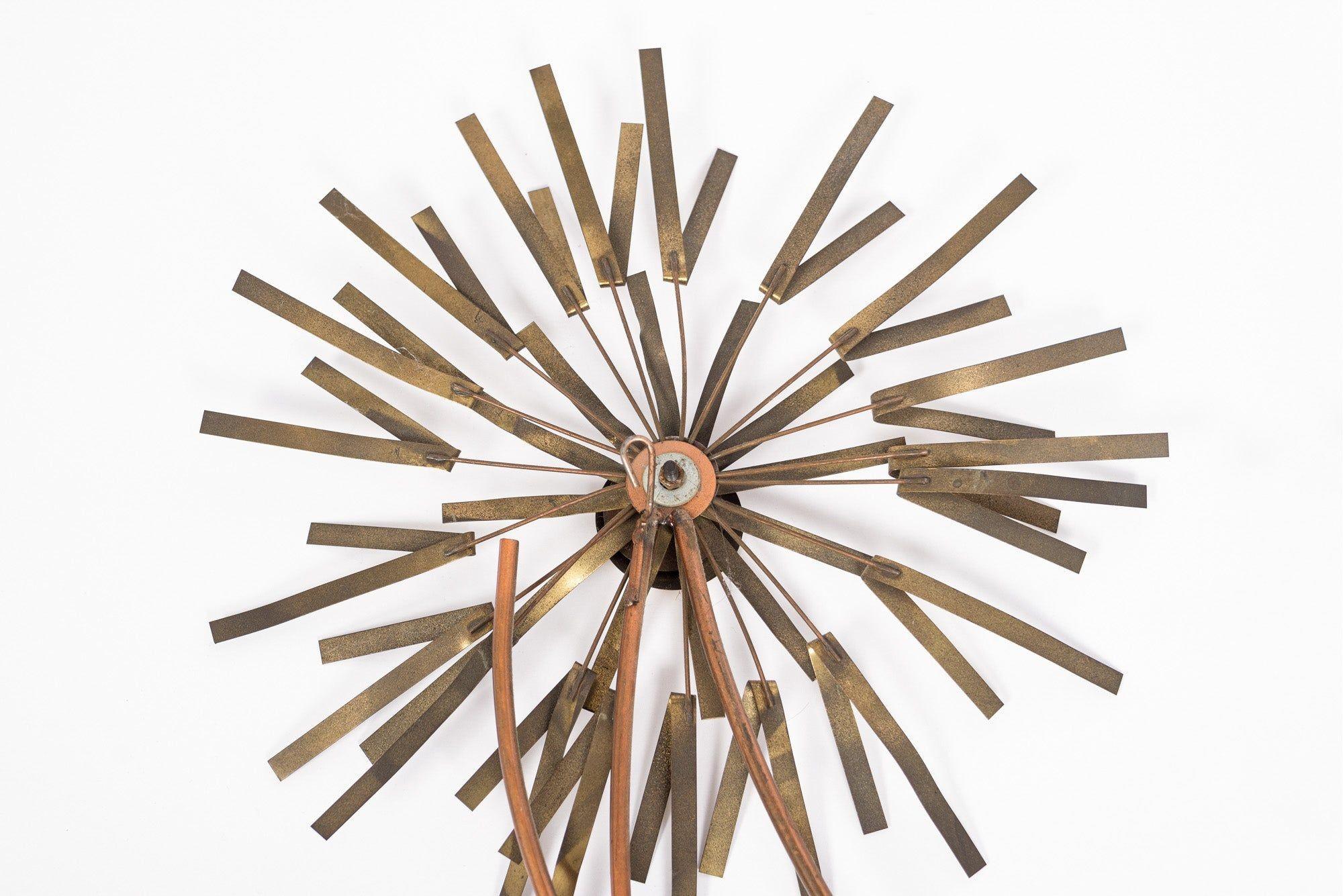 20th Century Vintage Mid Century Metal Wall Art Sculpture by Curtis Jere, 1983