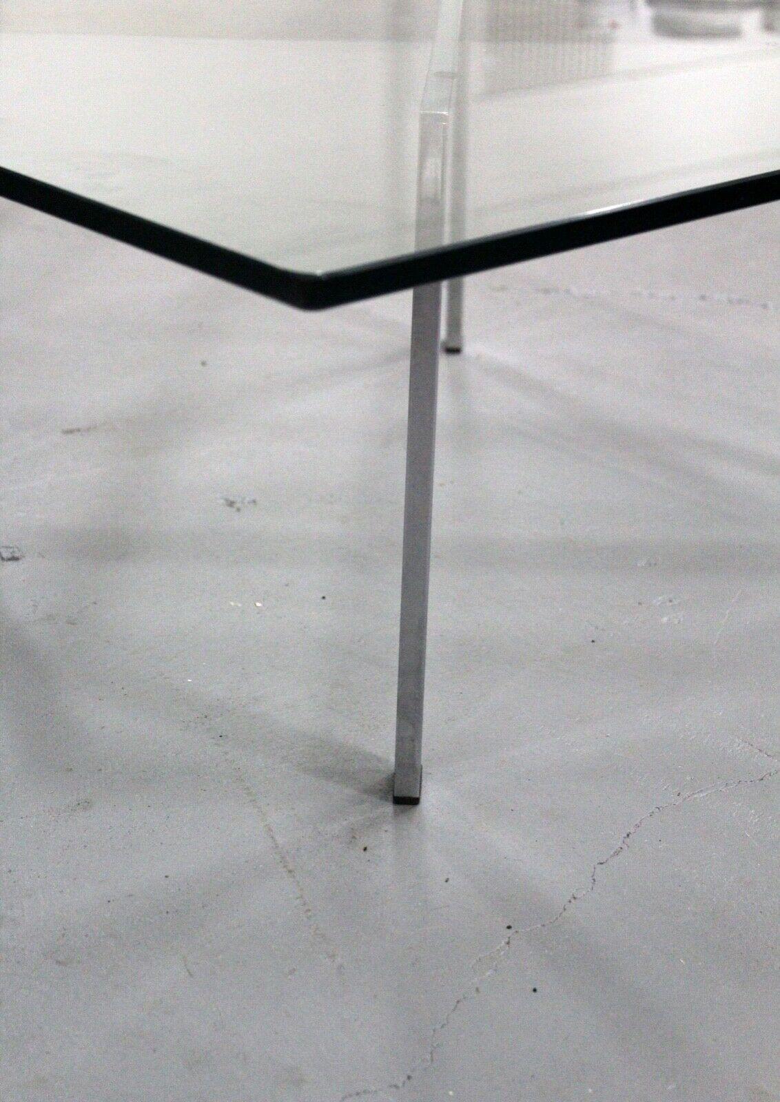 Vintage Mid Century Mies van der Rohe for Knoll Barcelona Coffee Cocktail Table In Good Condition In Keego Harbor, MI