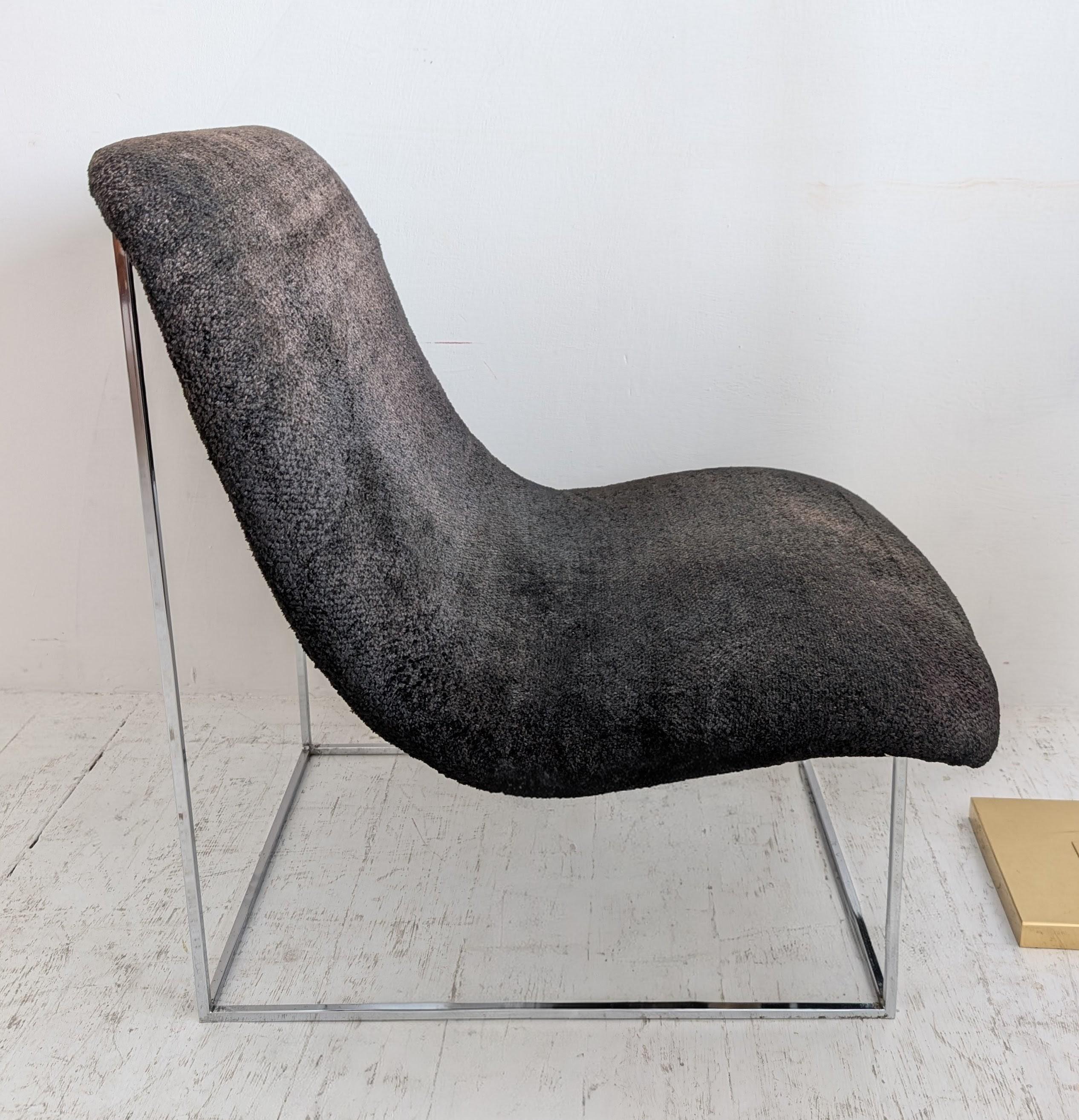 Vintage Mitte des Jahrhunderts Milo Baughman Thayer Coggin 'Scoop' Sessel USA 1970er (Moderne der Mitte des Jahrhunderts) im Angebot