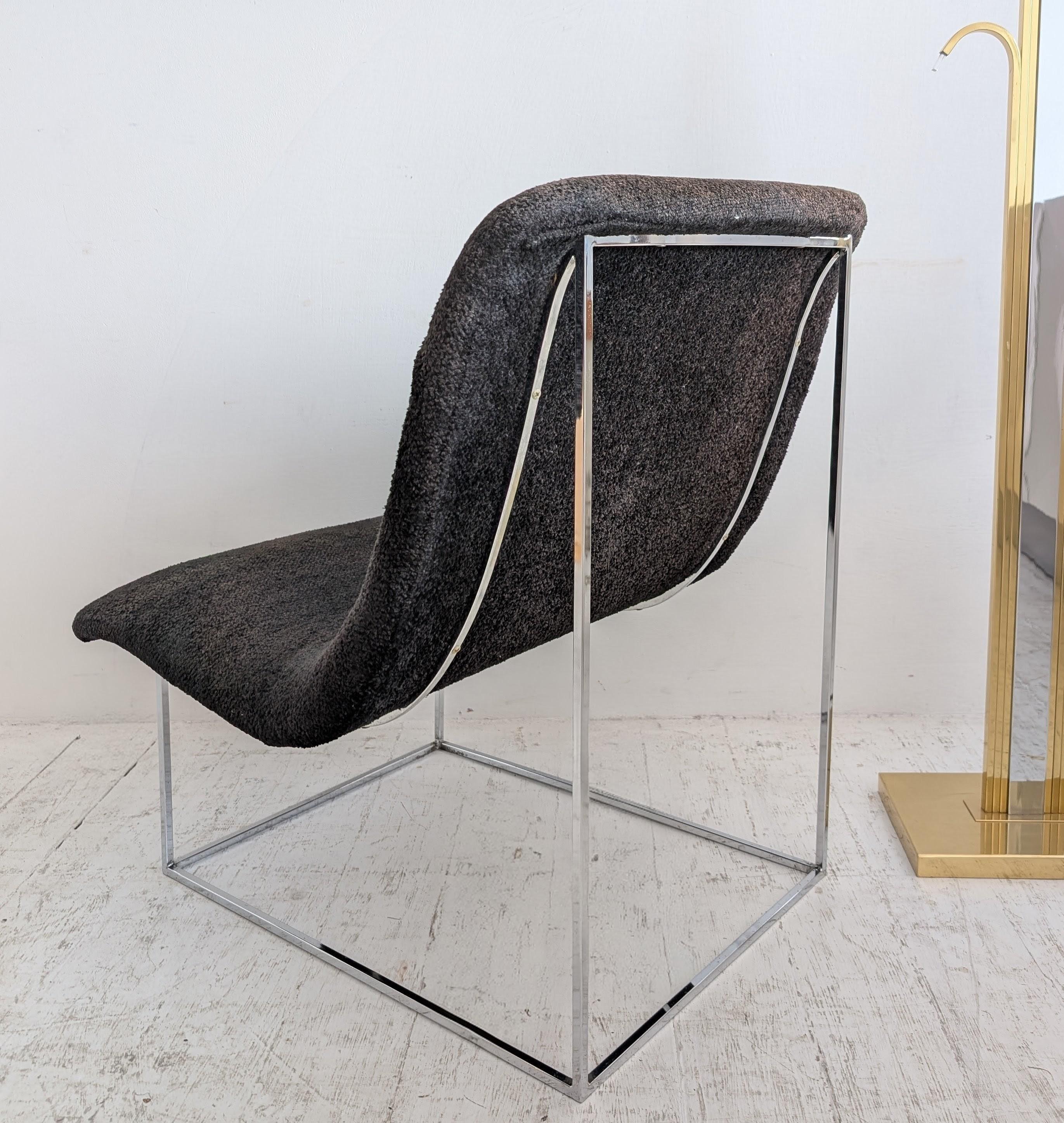 Vintage Mitte des Jahrhunderts Milo Baughman Thayer Coggin 'Scoop' Sessel USA 1970er (amerikanisch) im Angebot