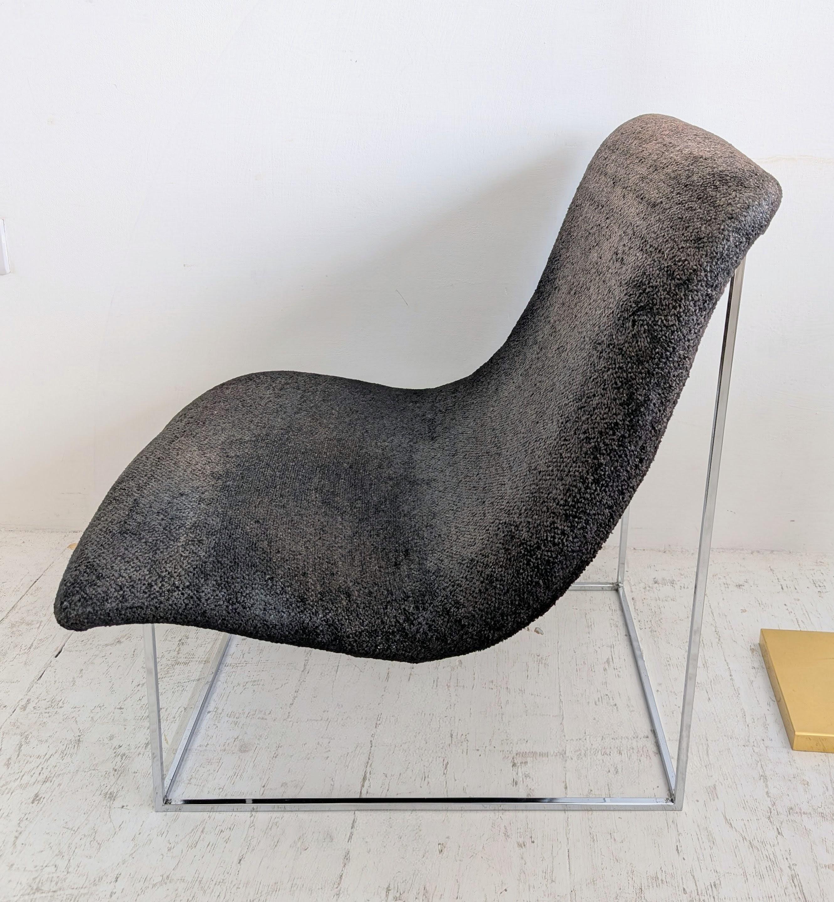 Vintage Mitte des Jahrhunderts Milo Baughman Thayer Coggin 'Scoop' Sessel USA 1970er im Zustand „Gut“ im Angebot in Hastings, GB
