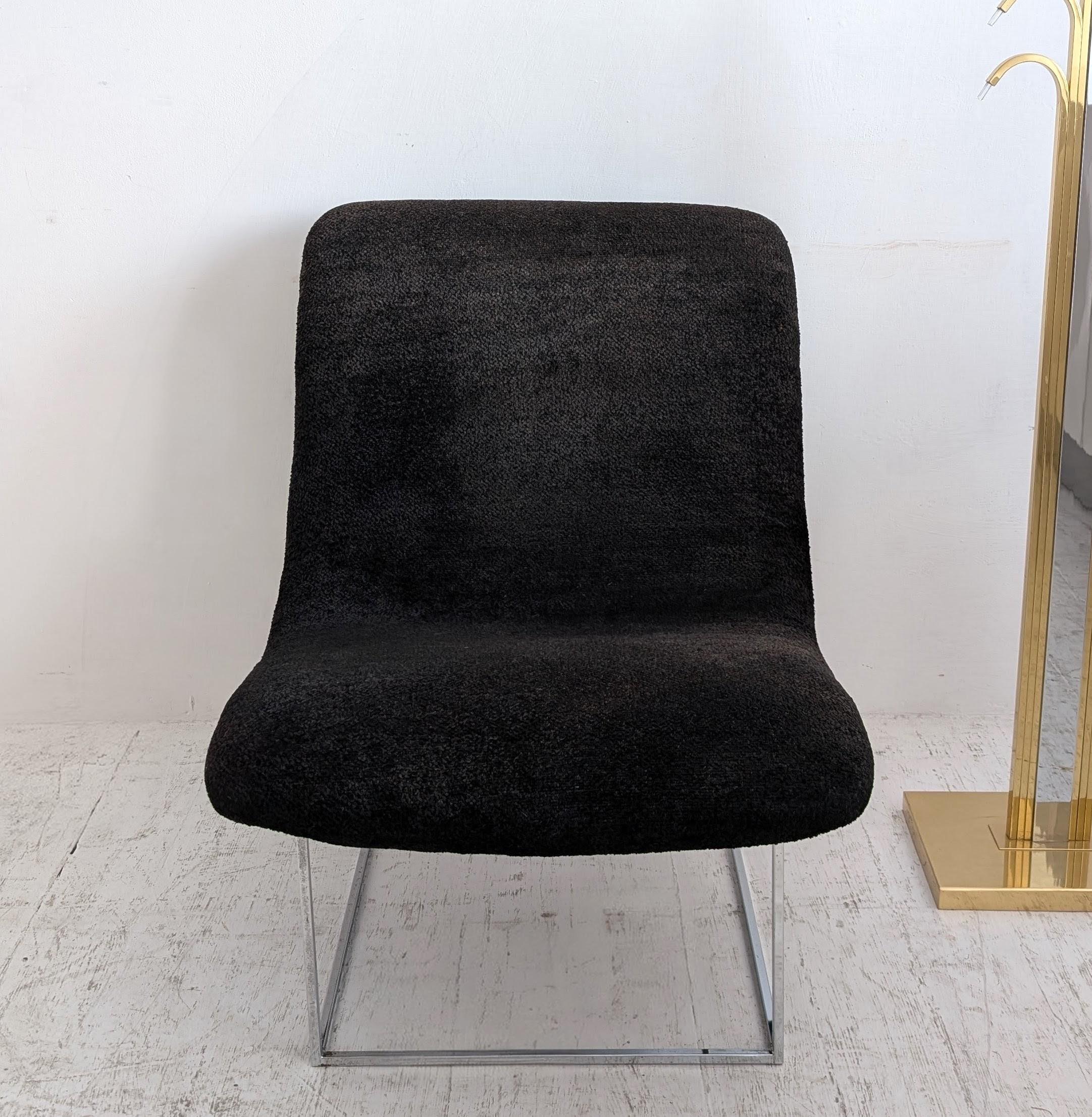 Vintage Mitte des Jahrhunderts Milo Baughman Thayer Coggin 'Scoop' Sessel USA 1970er (20. Jahrhundert) im Angebot