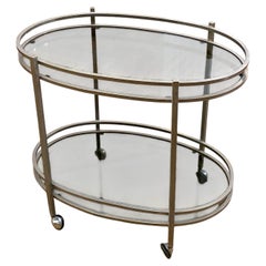 Vintage Mid-century Minimalist Bar Cart by Fornari & Fornari Roma, Italy 1970's
