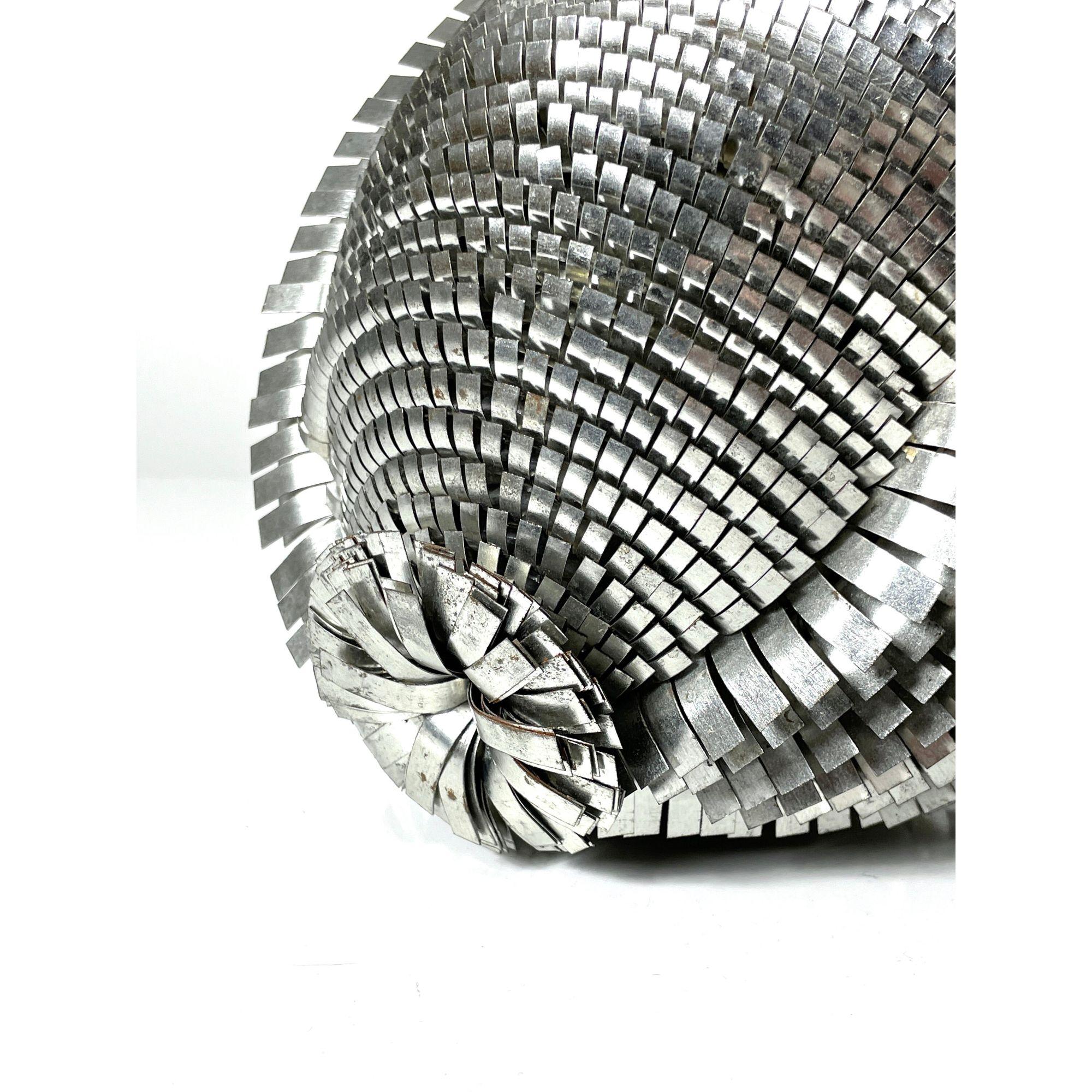 Vintage Mid Century Mixed Metal Brutalist Bird Sculpture Bustamante Style 1970s For Sale 4
