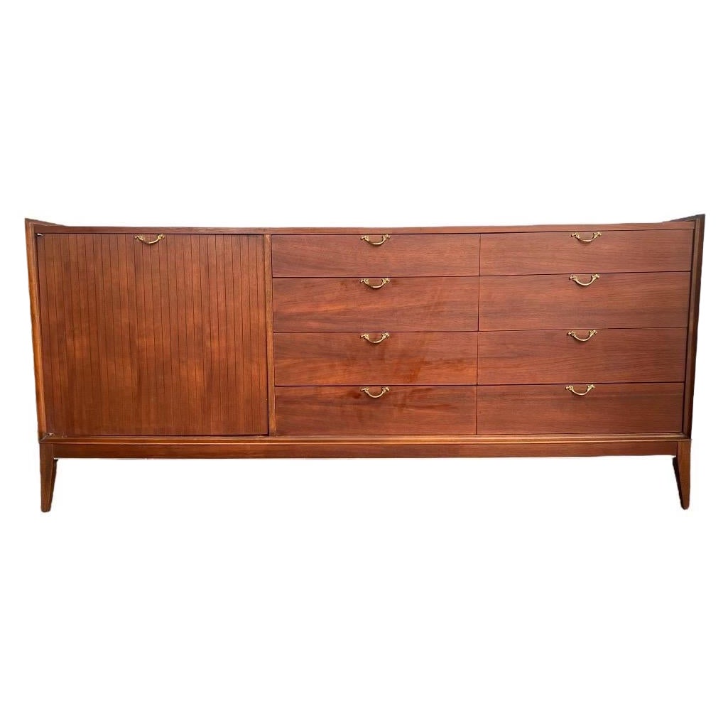 Vintage Mid-Century Modern Dresser 12 Drawer Drawers Dovetail (tiroirs à queue d'aronde)
