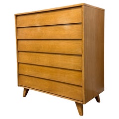 Vintage Mid Century Modern 6-Drawer Dresser Dovetailed Drawers by Kent Coffey