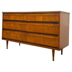 Vintage Mid Century Modern 6 Schublade Dresser Dovetailed Schubladen