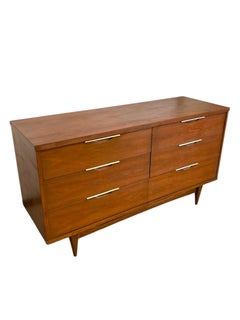 Vintage Mid Century Modern 6 Drawer Dresser Kent Coffey Tableau Collection